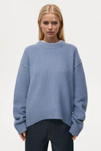 Load image into Gallery viewer, Basic Bae Round Neck Dropped Shoulder Sweater
