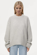 Load image into Gallery viewer, Basic Bae Round Neck Dropped Shoulder Sweater
