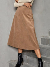 Load image into Gallery viewer, Solid High Waist Midi Skirt
