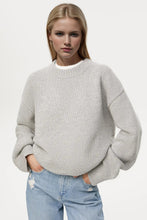 Load image into Gallery viewer, Basic Bae Round Neck Dropped Shoulder Sweater
