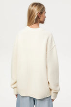 Load image into Gallery viewer, Basic Bae Round Neck Dropped Shoulder Sweater
