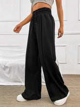 Load image into Gallery viewer, Honey Drawstring Elastic Waist Wide Leg Pants
