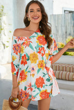 Load image into Gallery viewer, Floral V-Neck Tunic Blouse
