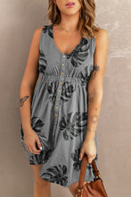 Load image into Gallery viewer, Printed Button Down Sleeveless Dress
