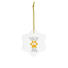 Load image into Gallery viewer, Pittsburgh Pets Collection!  Yinzer Dog Ceramic Ornament
