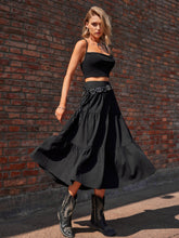 Load image into Gallery viewer, Elastic Waist Midi Skirt
