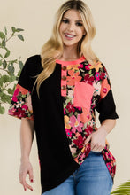 Load image into Gallery viewer, Celeste Full Size Floral Short Sleeve T-Shirt
