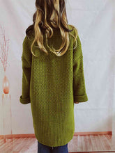 Load image into Gallery viewer, Open Front Long Sleeve Cardigan with Pockets
