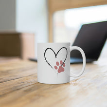 Load image into Gallery viewer, Heart and Paw Mug
