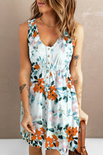 Load image into Gallery viewer, Printed Button Down Sleeveless Dress
