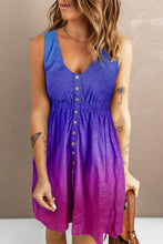 Load image into Gallery viewer, Printed Button Down Sleeveless Dress
