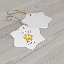 Load image into Gallery viewer, Pittsburgh Pets Collection!  Yinzer Dog Ceramic Ornament
