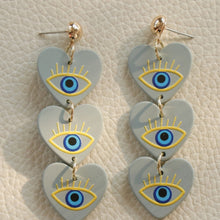 Load image into Gallery viewer, Acrylic Heart Stainless Steel Dangle Earrings
