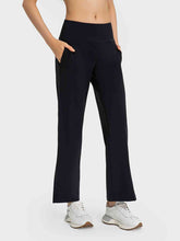 Load image into Gallery viewer, Wide Leg Slit Sport Pants with Pockets
