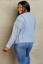 Load image into Gallery viewer, HEYSON Understand me Full Size Oversized Henley Top
