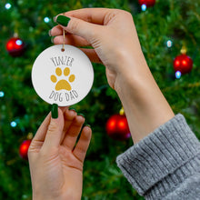 Load image into Gallery viewer, Pittsburgh Pets Collection!  Yinzer Dog Dad Ceramic Ornament
