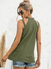 Load image into Gallery viewer, Cutout Mock Neck Tank
