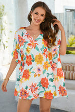Load image into Gallery viewer, Floral V-Neck Tunic Blouse
