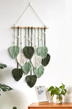 Load image into Gallery viewer, Macrame Leaf Bead Wall Hanging
