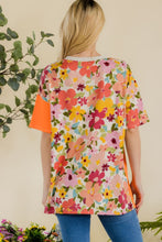 Load image into Gallery viewer, Celeste Full Size Floral Short Sleeve T-Shirt

