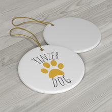 Load image into Gallery viewer, Pittsburgh Pets Collection!  Yinzer Dog Ceramic Ornament
