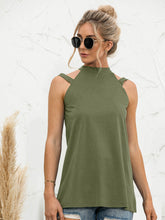 Load image into Gallery viewer, Cutout Mock Neck Tank

