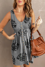 Load image into Gallery viewer, Printed Button Down Sleeveless Dress
