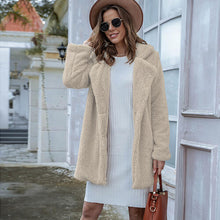 Load image into Gallery viewer, Collared Neck Long Sleeve Winter Coat
