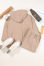 Load image into Gallery viewer, Drawstring Zip Up Hoodie and Pants Active Set

