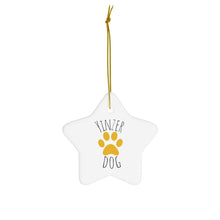 Load image into Gallery viewer, Pittsburgh Pets Collection!  Yinzer Dog Ceramic Ornament
