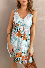 Load image into Gallery viewer, Printed Button Down Sleeveless Dress
